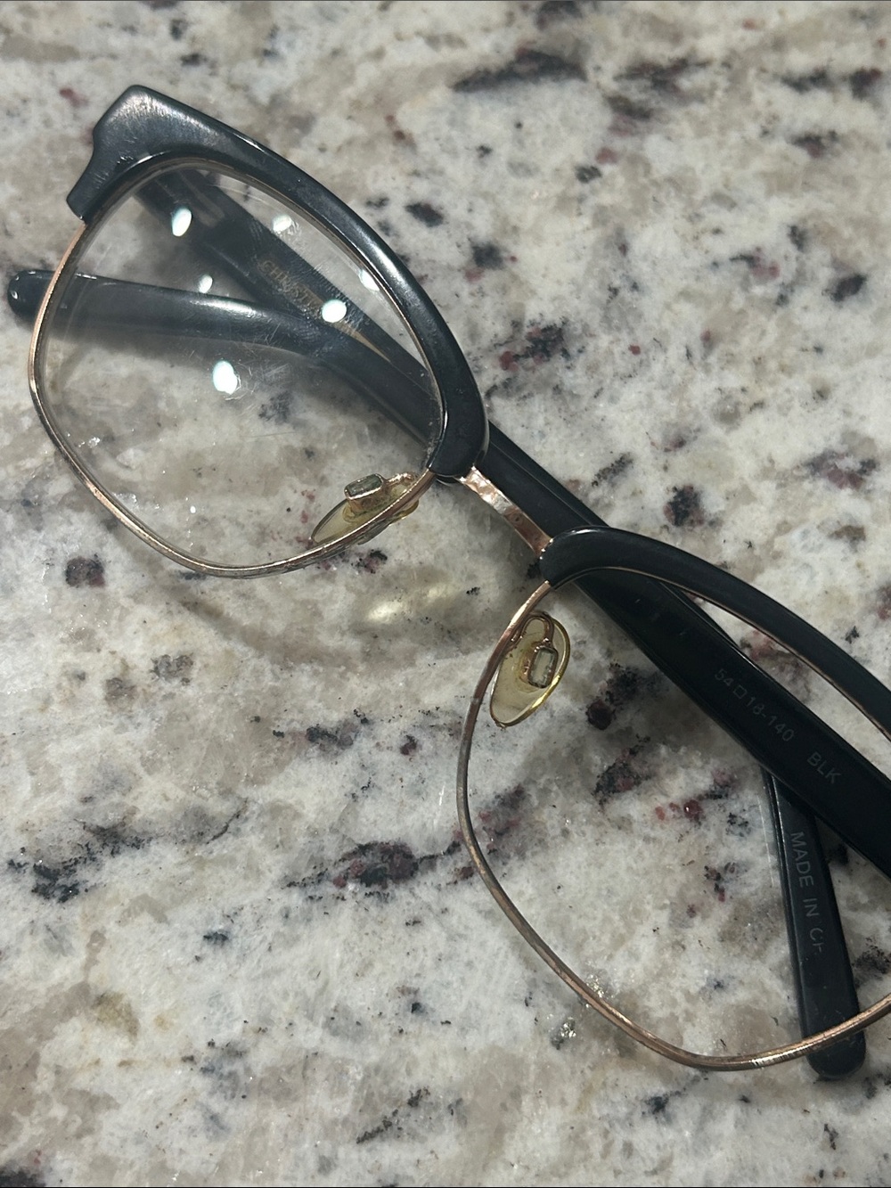 Christian Siriano ALYSSA BLK Black/Gold Eyeglass Eyewear Frames & Case 54-18-140